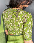 BL-217091 Green Cutwork Rblouse