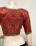 BL-R50391 Red Ajrakh Blouse