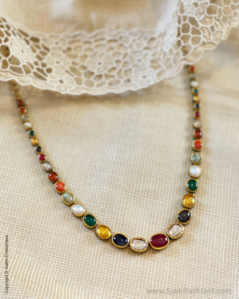 AG-S58715 Navrathan Necklace