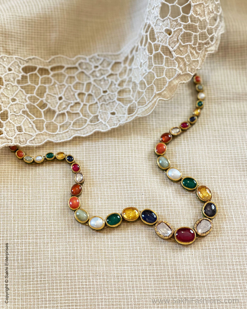 AG-S58715 Navrathan Necklace