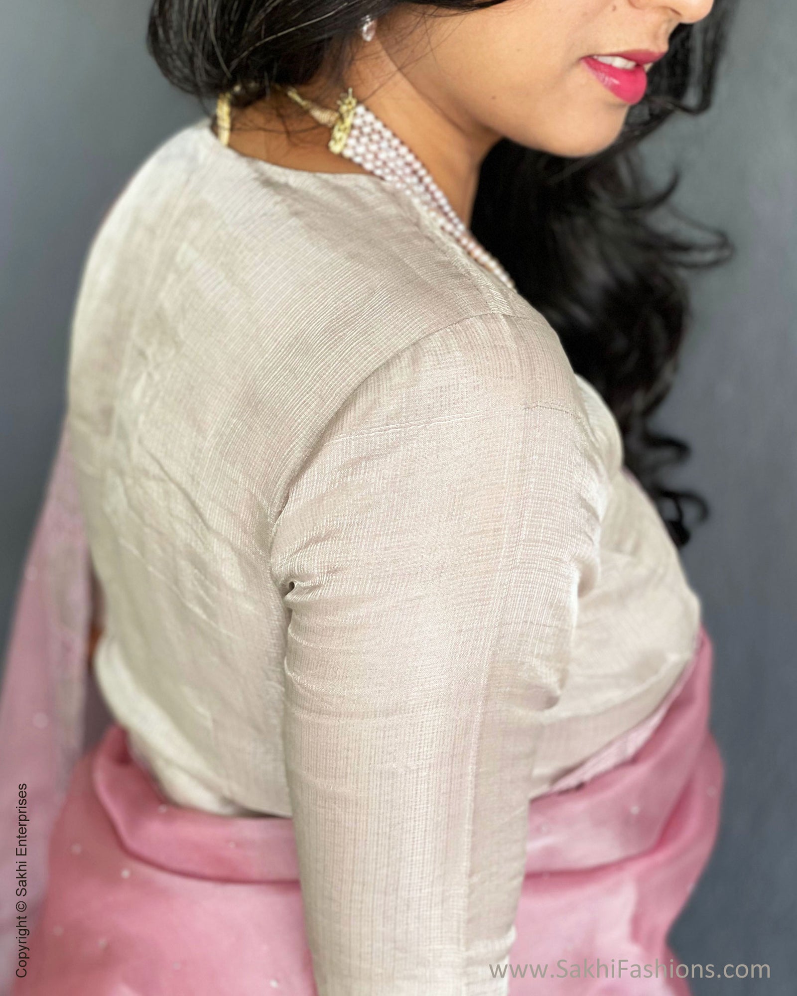 L'AUBE BLANC Double tie Blouse Sakura Tie-Neck Blouse in