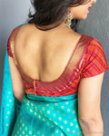 BL-R160322 Orange Kanchi Blouse