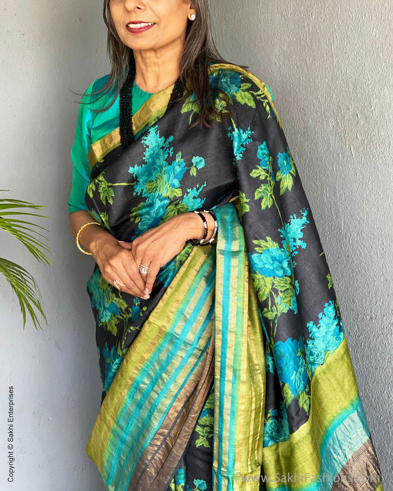 BL-R44530 Aqua Blue Kanchi Blouse