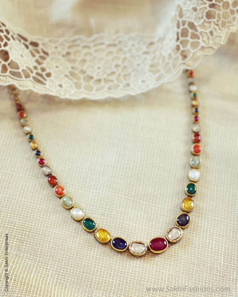 AG-S58715 Navrathan Necklace