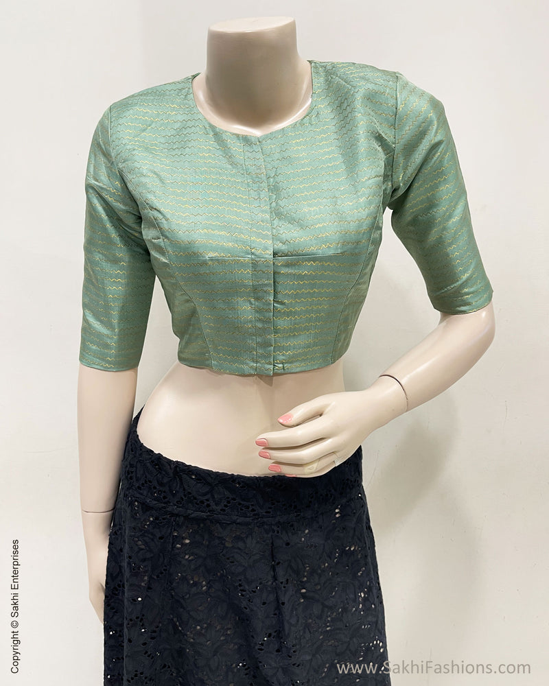 BL-R50515R Mint Green Kanchi RBlouse