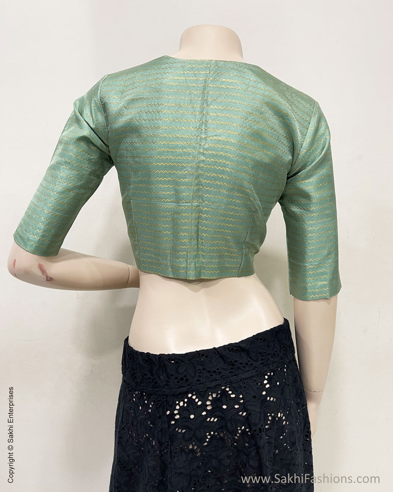 BL-R50515R Mint Green Kanchi RBlouse