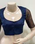 BL-R59609 Blue Indigo Blouse