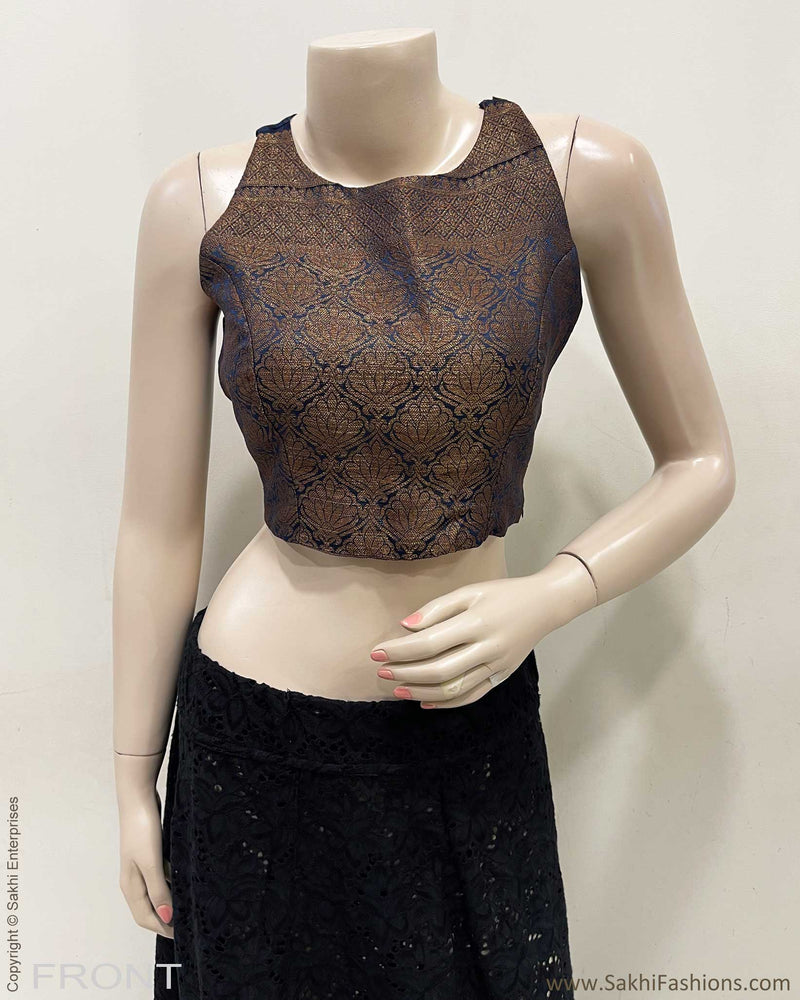 BL-R59610 Blue Indigo Blouse