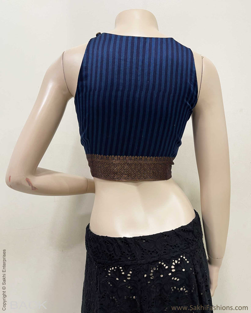 BL-R59610 Blue Indigo Blouse