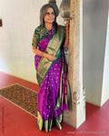 EE-S38346 Purple Katan Chanderi