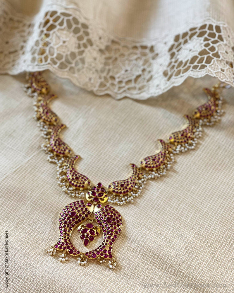 ASDS-58277 Statement Fish Necklace