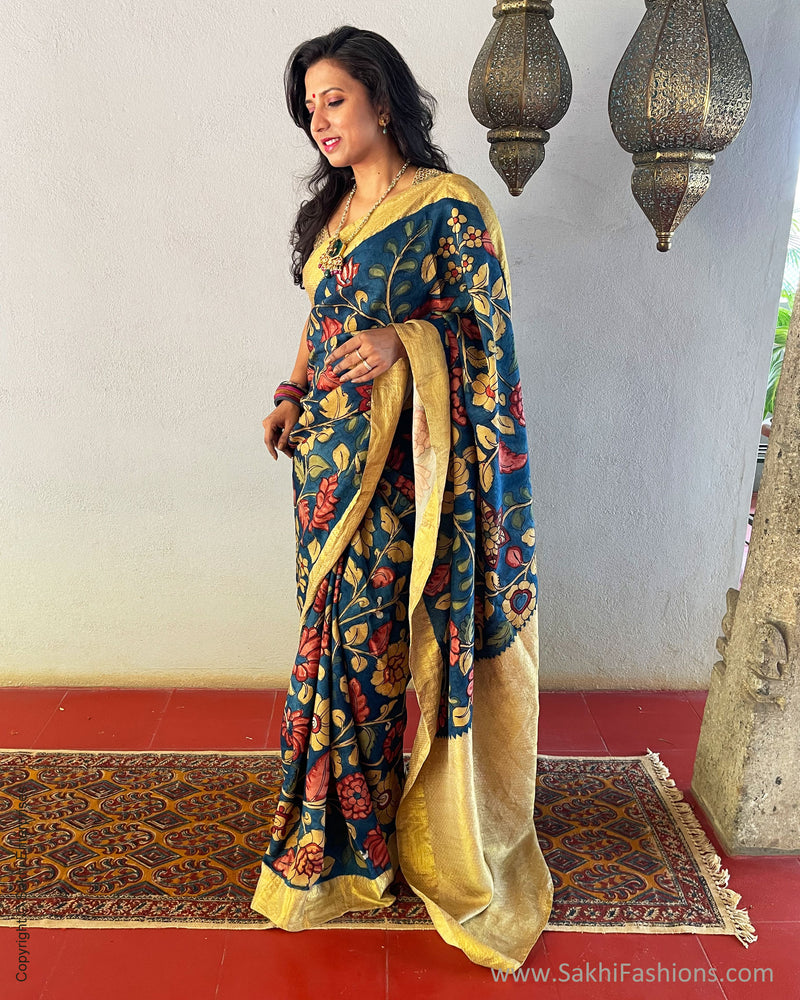EE-S59642 Kalamkari Silk saree