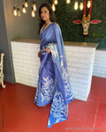 EE-S59368 Blue Batik Sari