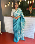 EE-S59372 Green Batik Saree