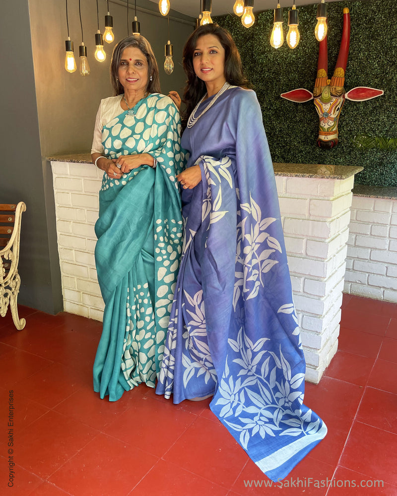 EE-S59368 Blue Batik Sari