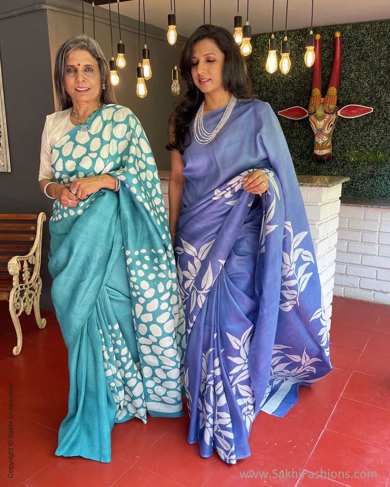 EE-S59368 Blue Batik Sari