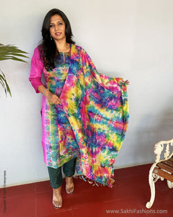 EE-V00584 Pink Tussar Salwar