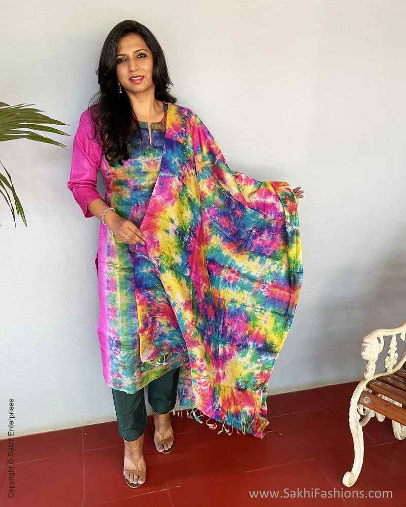 EE-V00584 Pink Tussar Salwar