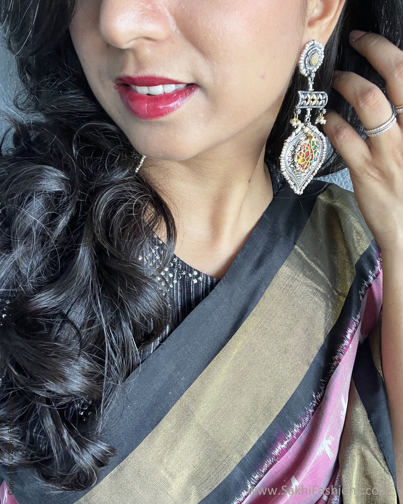ASDS-57792 Silver Statement Earring