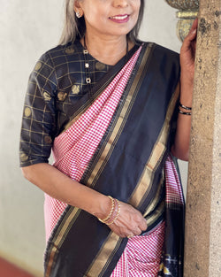 BL-F25604H Black Kanchi RBlouse