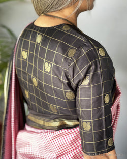 BL-F25604H Black Kanchi RBlouse