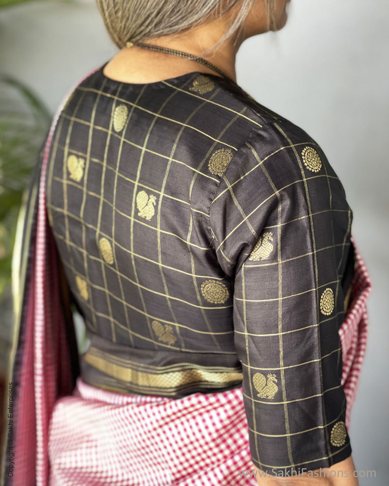 EE-V01054 Handwoven Check Ikat