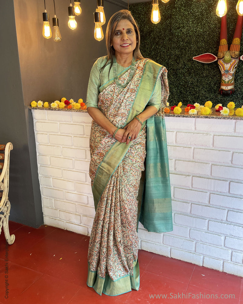 EE-V00992 Paisley Tussar Sari