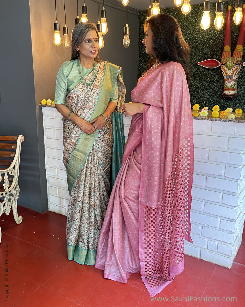 EE-V00992 Paisley Tussar Sari