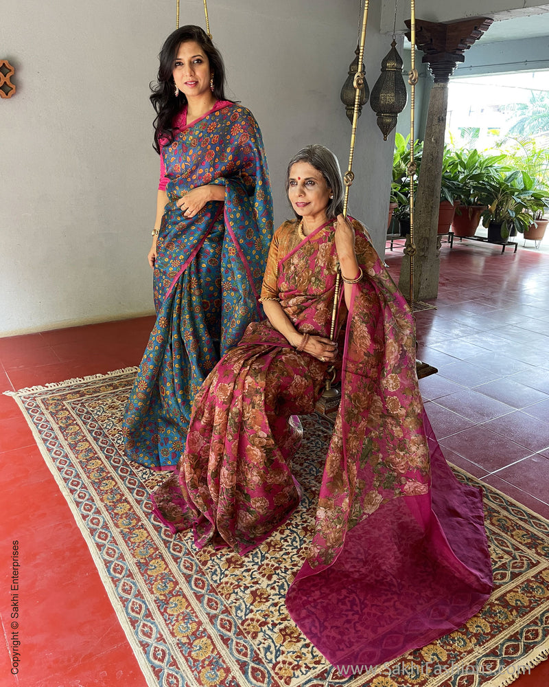 EE-V00999 Floral Organza Sari