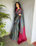 EE-V01005 Kalam Flora Organza