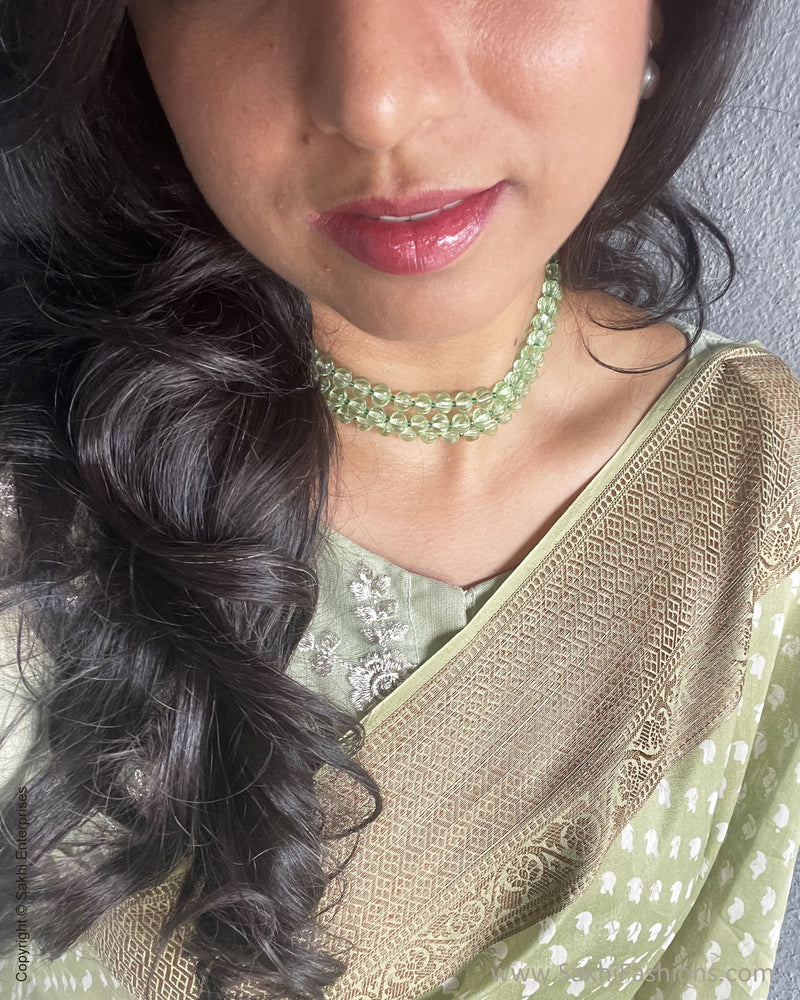 BL-V220530 Light Green Blouse