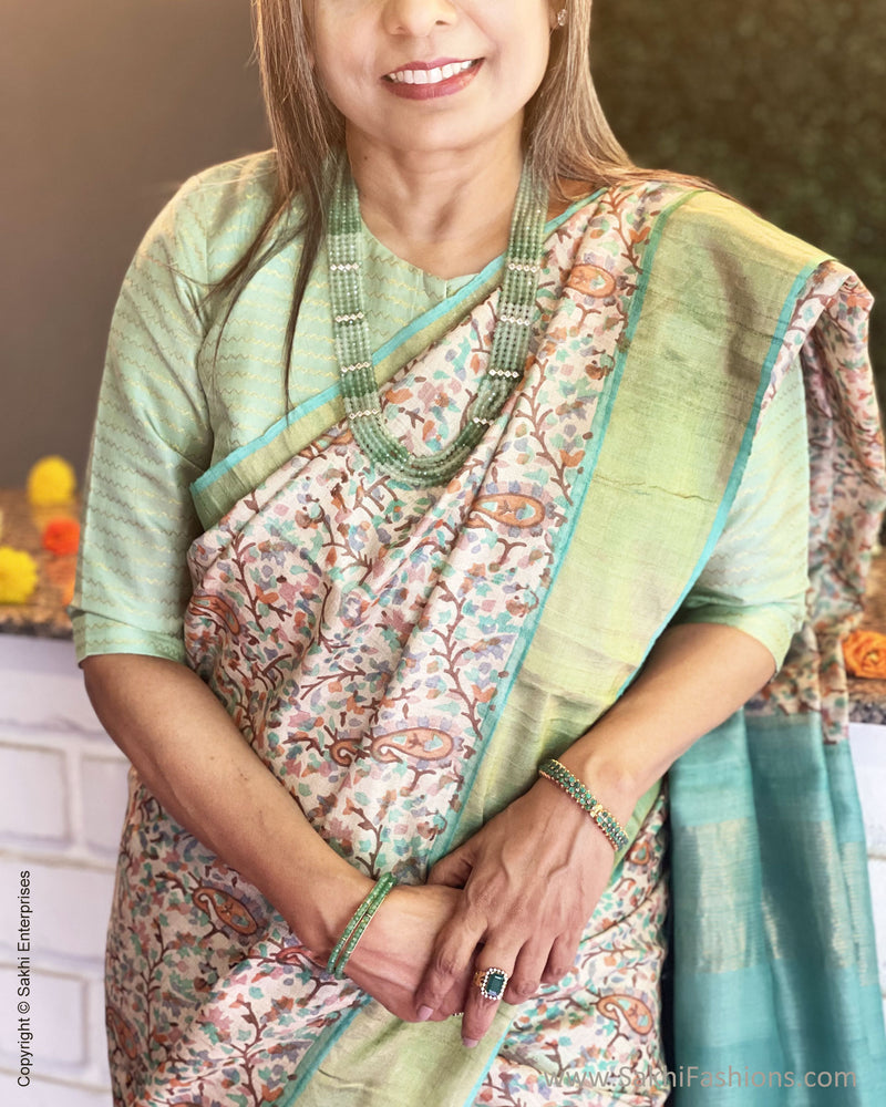 EE-V00992 Paisley Tussar Sari