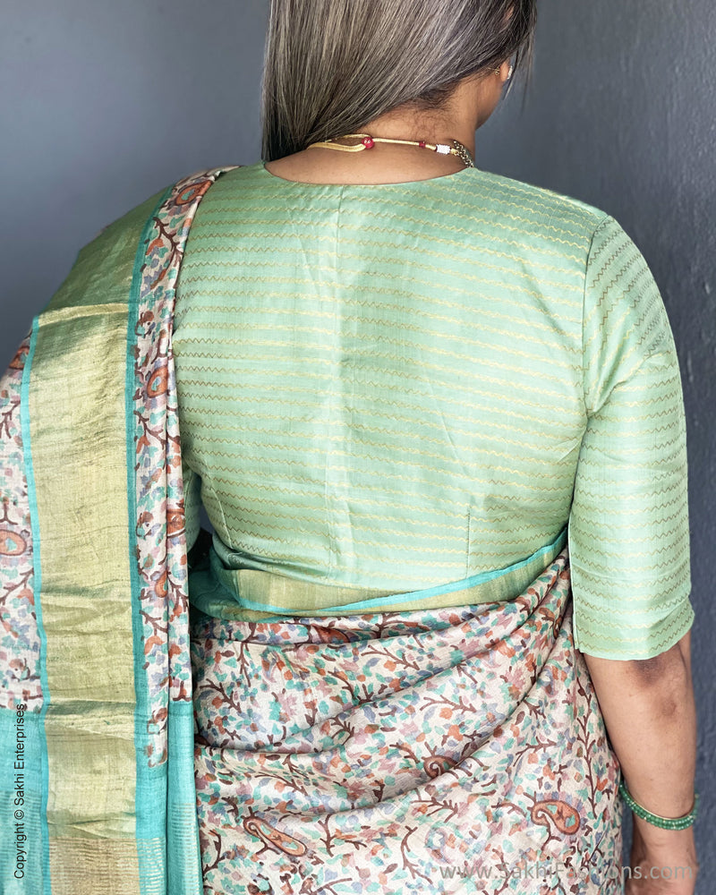 EE-V00992 Paisley Tussar Sari
