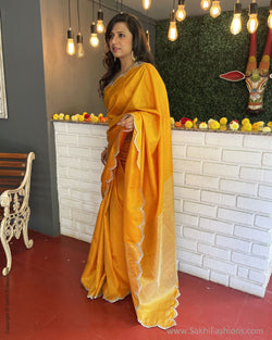 EE-V00848 Golden mustard Sari