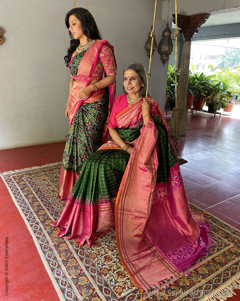 EE-V01060 Green Ikath Checks
