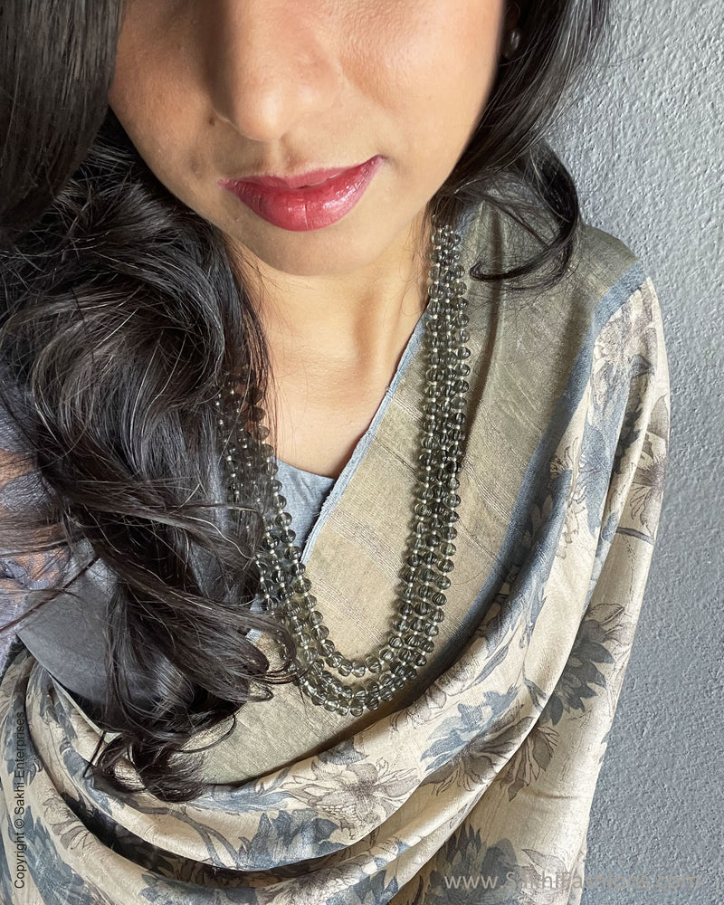 EE-V00989 Floral Tussar Sari