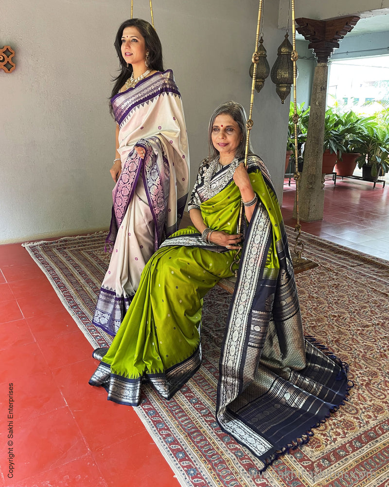 EE-V01222 Cream Gadwal Sari