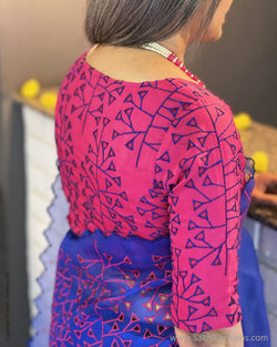 BL-V22529 Organza Cutwork Blouse