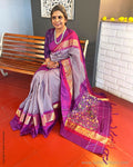 EE-V01053 Purple Handwoven Ikat