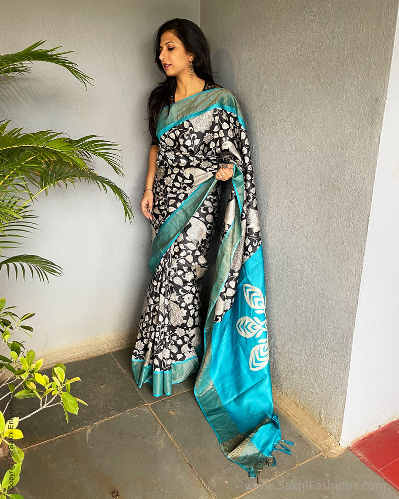 EE-V01386 Kalam Tussar Sari