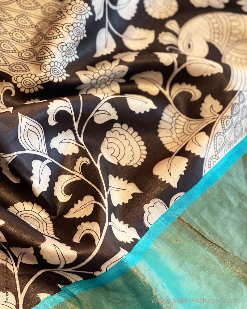 EE-V01386 Kalam Tussar Sari