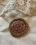 AJ-V01909 Ruby Pendant & Hair Acs