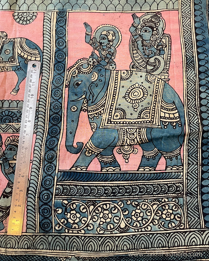 BL-V02538 Pink Silk Kalamkari