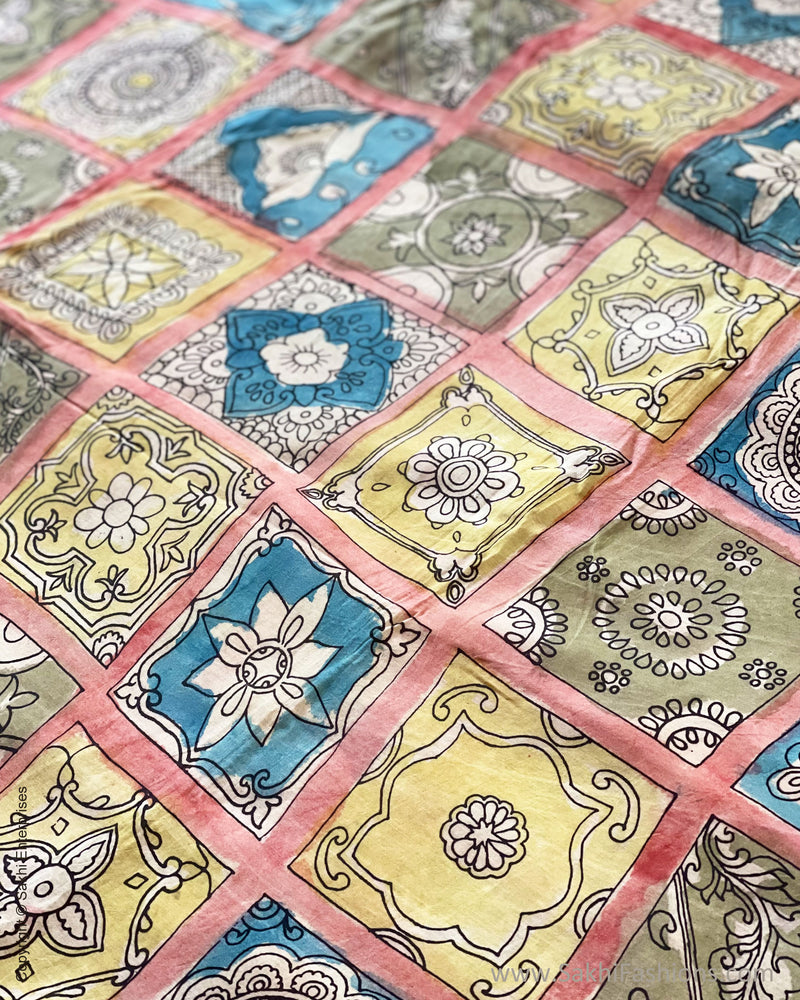 BL-V02536 Mosaic Silk Kalamkari