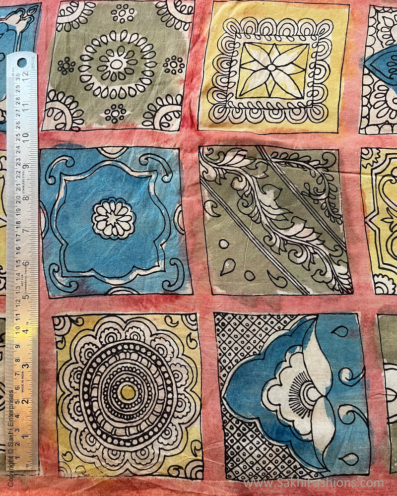 BL-V02536 Mosaic Silk Kalamkari