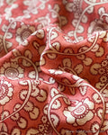 BL-V02535 Peach Silk Kalamkari