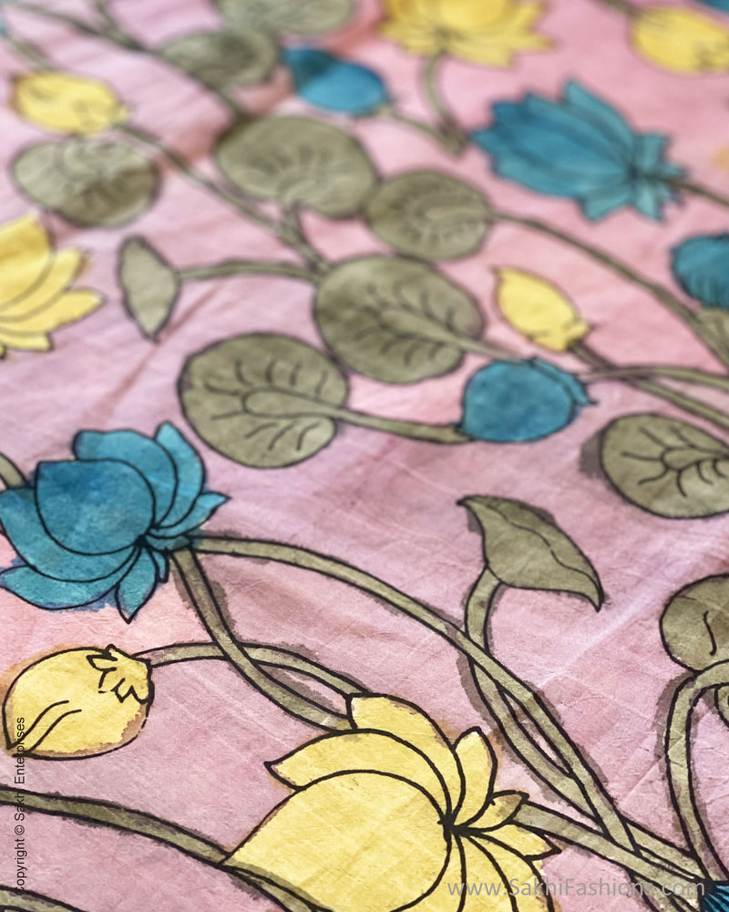 BL-V02534 Lilac Silk Kalamkari