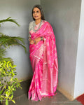 EE-S58729 Pink Lotus Saree
