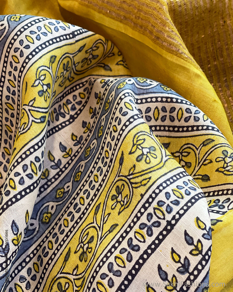 EE-V01379 Tussar print Sari