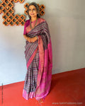 EE-V01380 Tussar print Sari